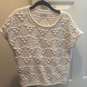 Velvet Heart Cream Knit Top